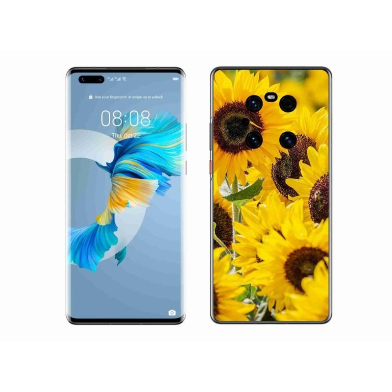 Gélový kryt mmCase na mobil Huawei Mate 40 Pro - slnečnica