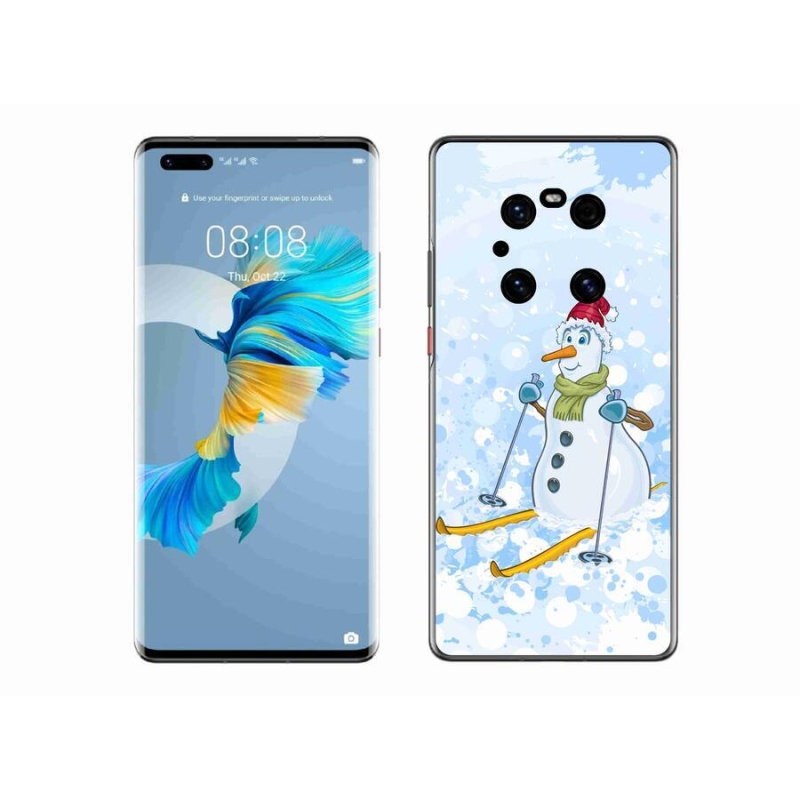 Gélový kryt mmCase na mobil Huawei Mate 40 Pro - snehuliak