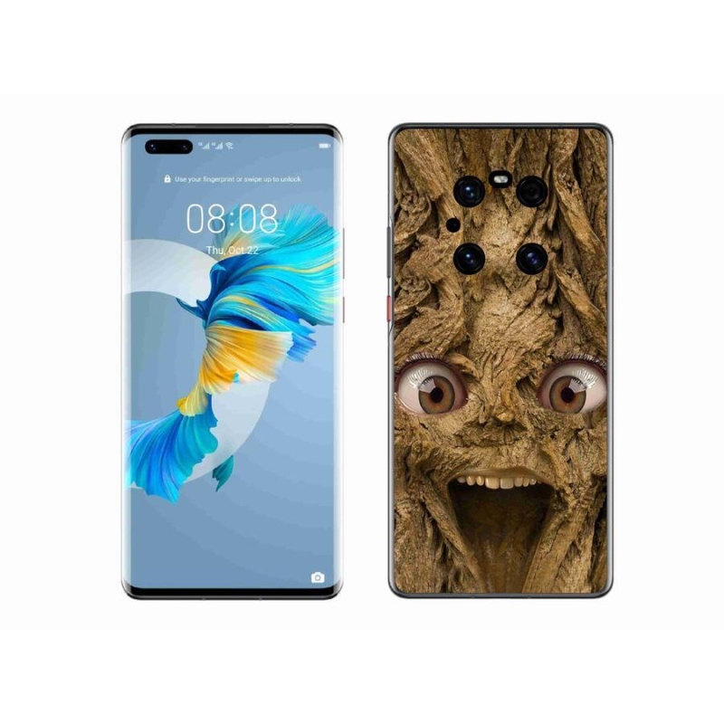 Gélový kryt mmCase na mobil Huawei Mate 40 Pro - veselý strom s očami