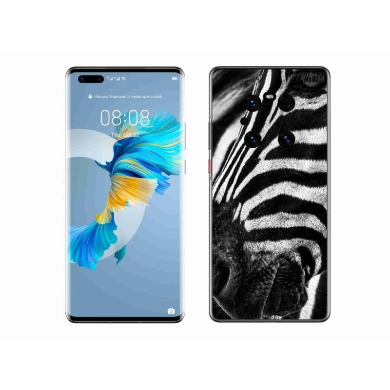 Gélový kryt mmCase na mobil Huawei Mate 40 Pro - zebra