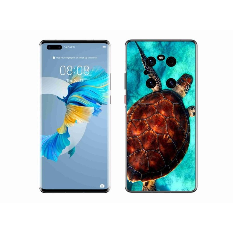 Gélový kryt mmCase na mobil Huawei Mate 40 Pro - korytnačka