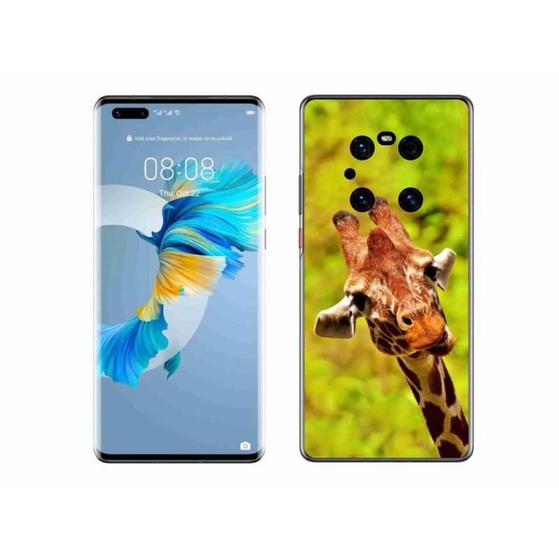 Gélový kryt mmCase na mobil Huawei Mate 40 Pro - žirafa