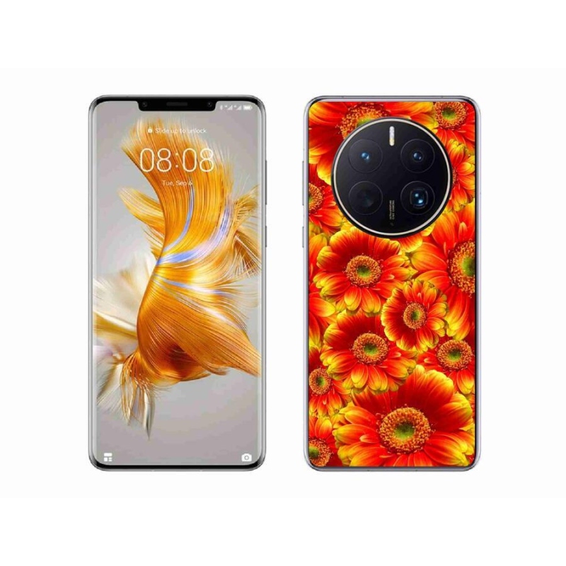 Gélový kryt mmCase na mobil Huawei Mate 50 Pro - gerbera 1