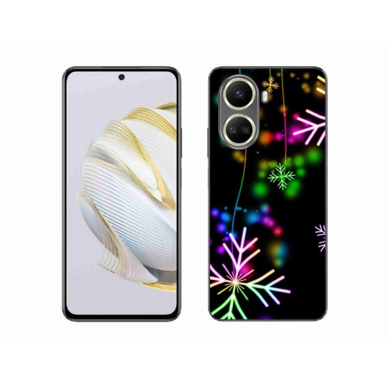 Gélový kryt mmCase na mobil Huawei Nova 10 SE - farebné vločky