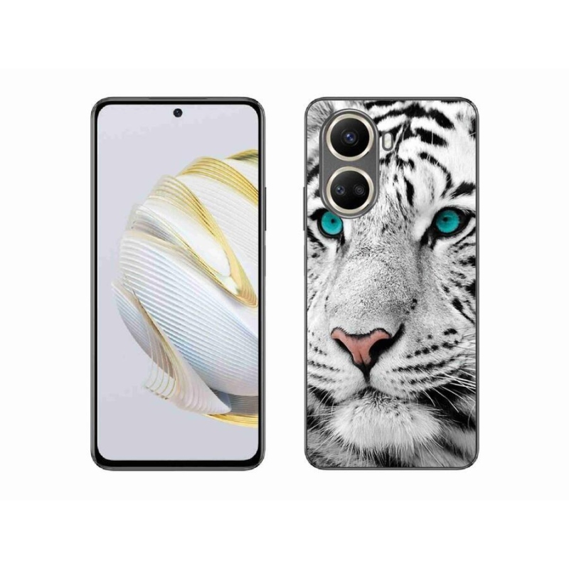 Gélový kryt mmCase na mobil Huawei Nova 10 SE - biely tiger