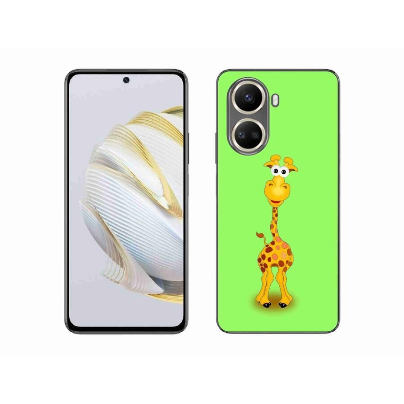 Gélový kryt mmCase na mobil Huawei Nova 10 SE - kreslená žirafa