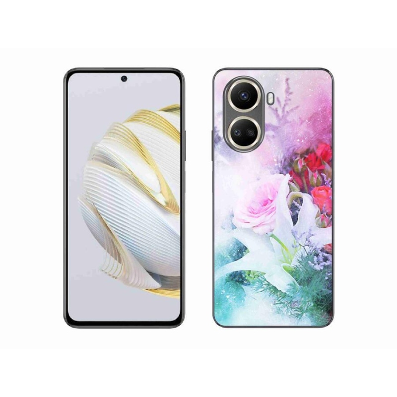 Gélový kryt mmCase na mobil Huawei Nova 10 SE - kvety 4