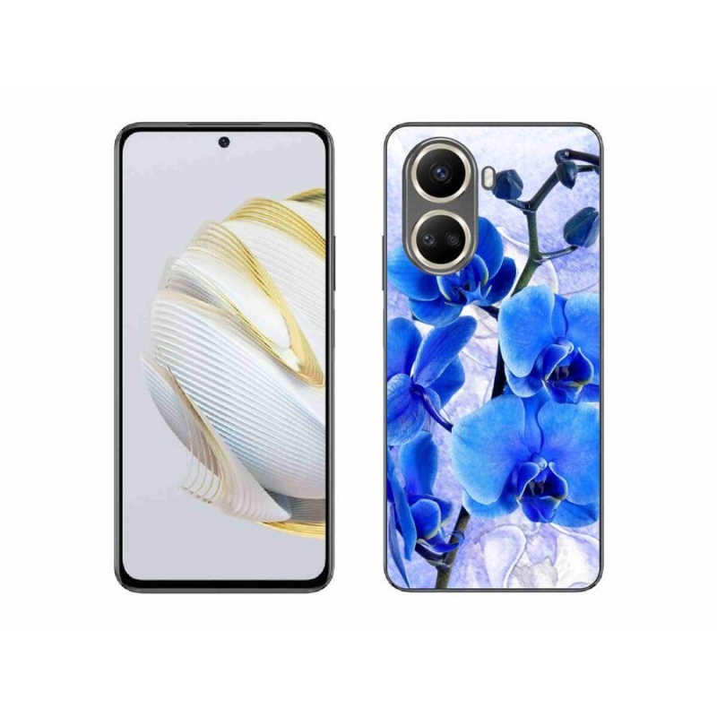 Gélový kryt mmCase na mobil Huawei Nova 10 SE - modré kvety