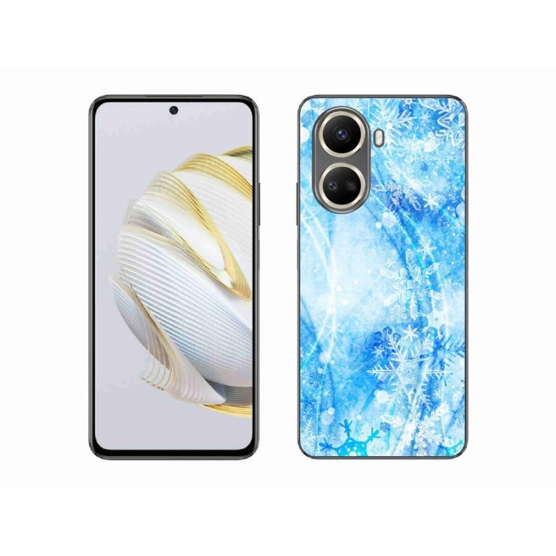 Gélový kryt mmCase na mobil Huawei Nova 10 SE - snehové vločky