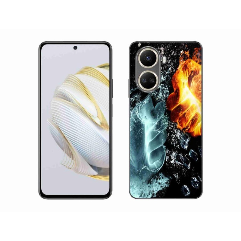 Gélový kryt mmCase na mobil Huawei Nova 10 SE - voda a oheň