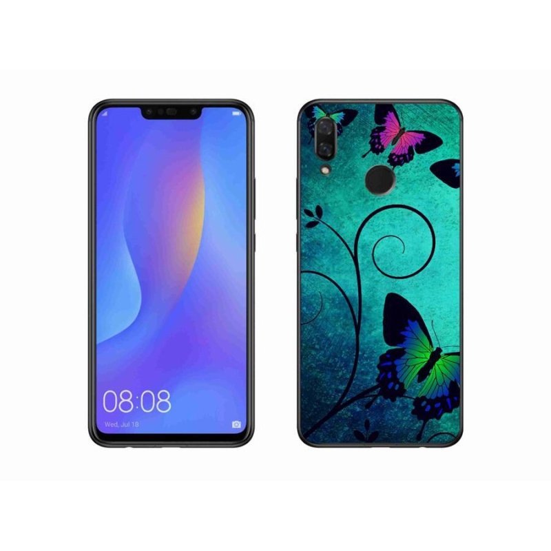 Gélový kryt mmCase na mobil Huawei Nova 3 - farební motýle