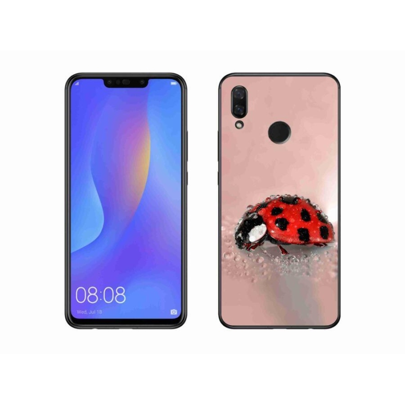 Gélový kryt mmCase na mobil Huawei Nova 3 - lienka