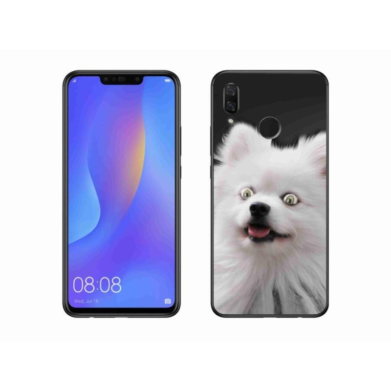 Gélový kryt mmCase na mobil Huawei Nova 3 - biely špic