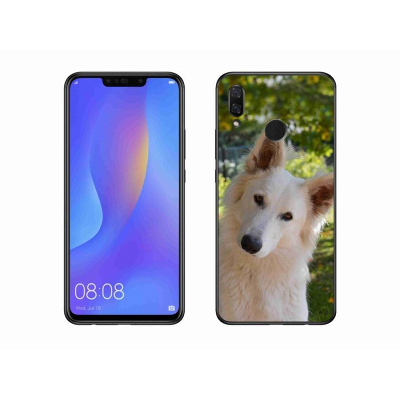 Gélový kryt mmCase na mobil Huawei Nova 3 - biely švajčiarsky ovčiak 1