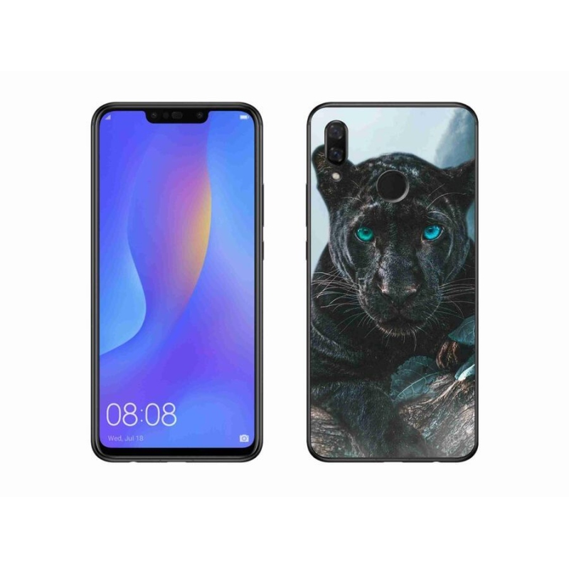 Gélový kryt mmCase na mobil Huawei Nova 3 - čierny panter