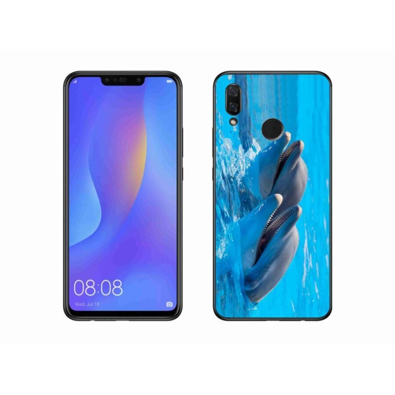 Gélový kryt mmCase na mobil Huawei Nova 3 - delfíny