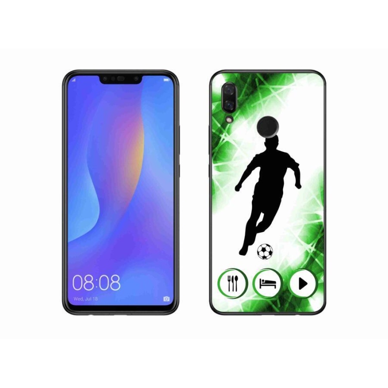 Gélový kryt mmCase na mobil Huawei Nova 3 - futbalista