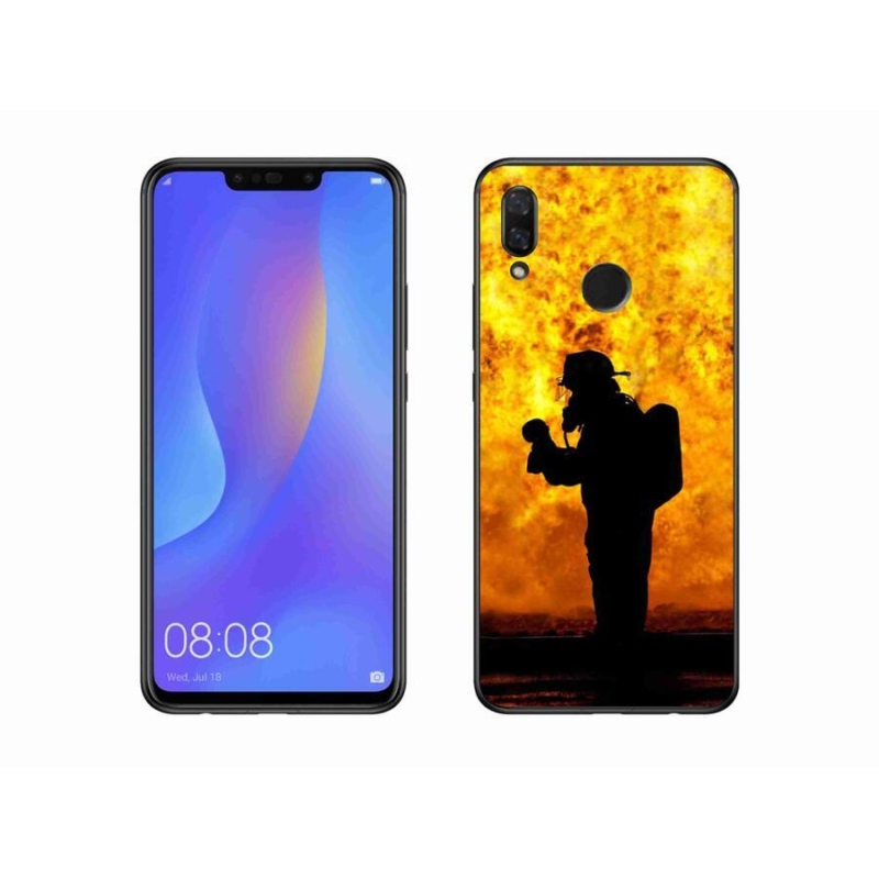 Gélový kryt mmCase na mobil Huawei Nova 3 - hasič