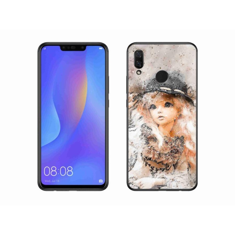 Gélový kryt mmCase na mobil Huawei Nova 3 - dievčatko s klobúkom