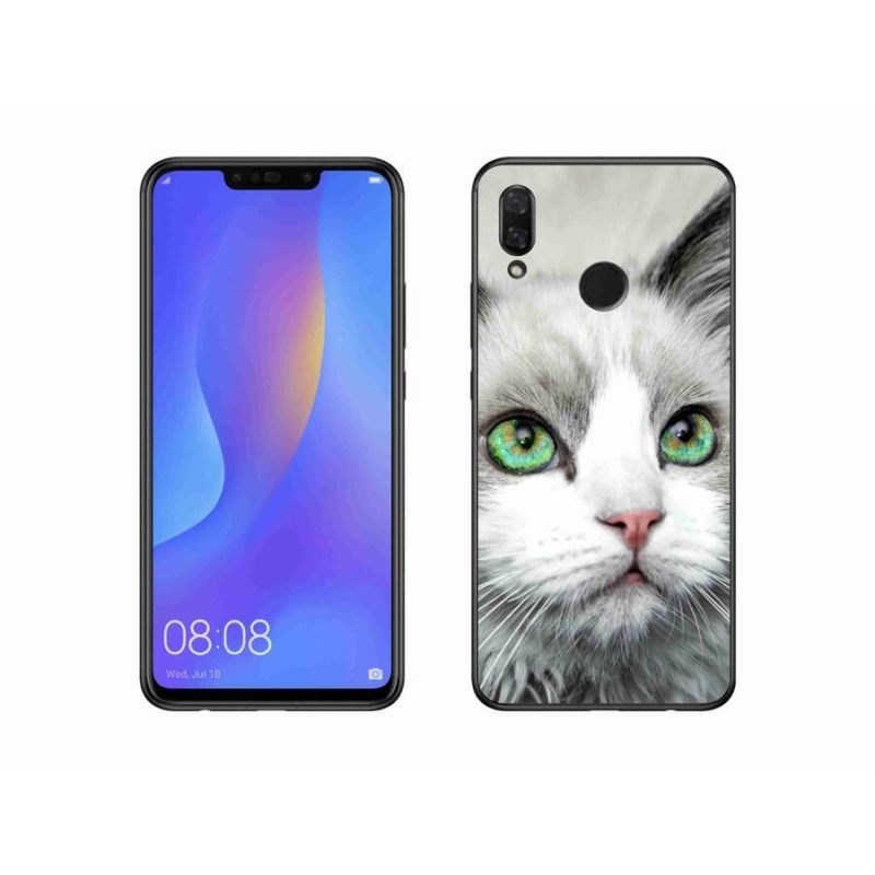 Gélový kryt mmCase na mobil Huawei Nova 3 - mačací pohľad