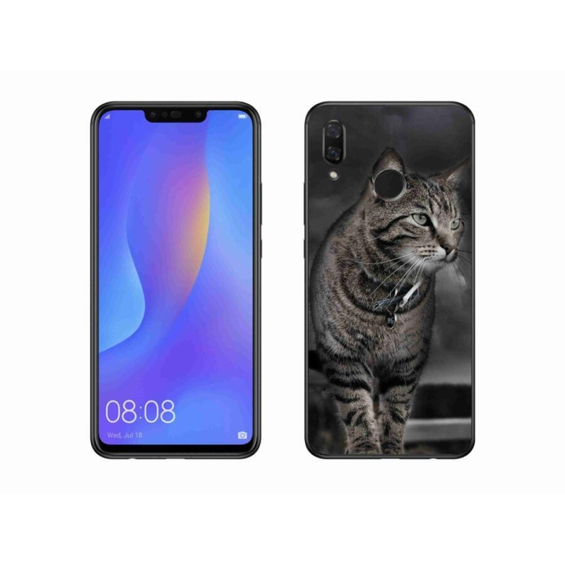 Gélový kryt mmCase na mobil Huawei Nova 3 - mačka