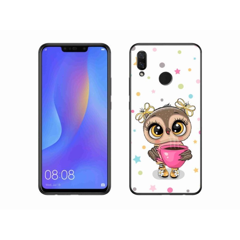 Gélový kryt mmCase na mobil Huawei Nova 3 - kreslená sovička