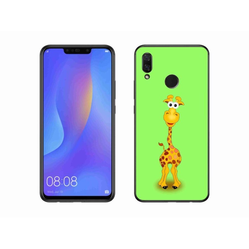 Gélový kryt mmCase na mobil Huawei Nova 3 - kreslená žirafa