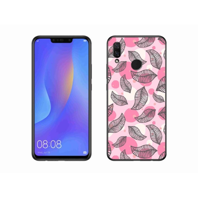 Gélový kryt mmCase na mobil Huawei Nova 3 - kreslené padajúce listy