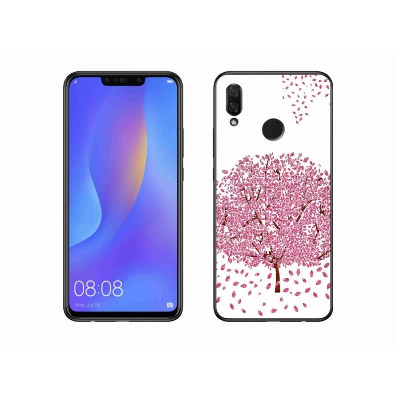 Gélový kryt mmCase na mobil Huawei Nova 3 - kreslený strom s listami