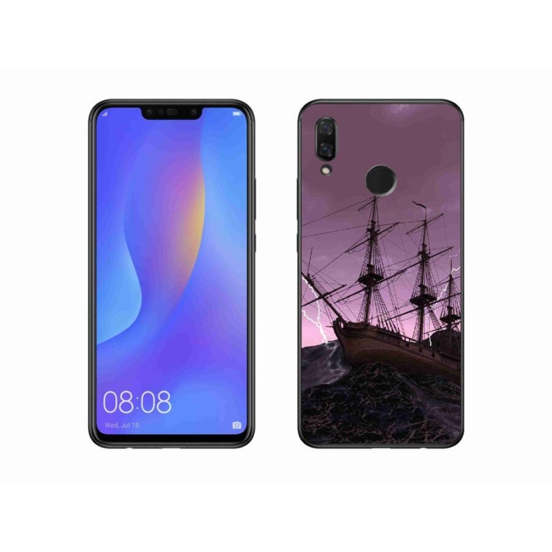 Gélový kryt mmCase na mobil Huawei Nova 3 - loď v búrke