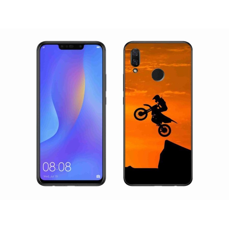 Gélový kryt mmCase na mobil Huawei Nova 3 - motocross