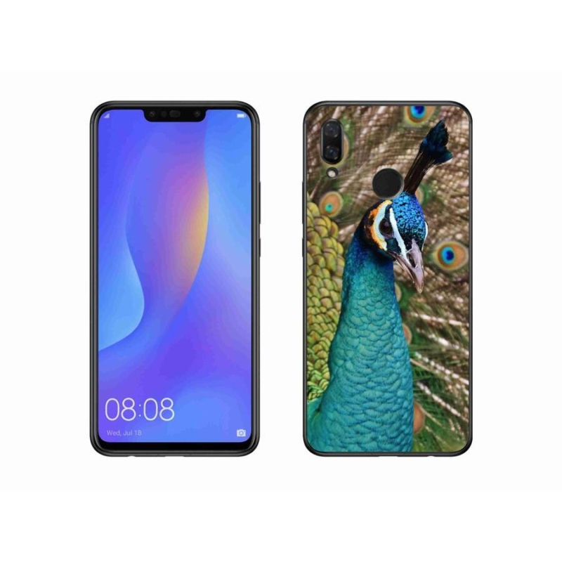 Gélový kryt mmCase na mobil Huawei Nova 3 - páv