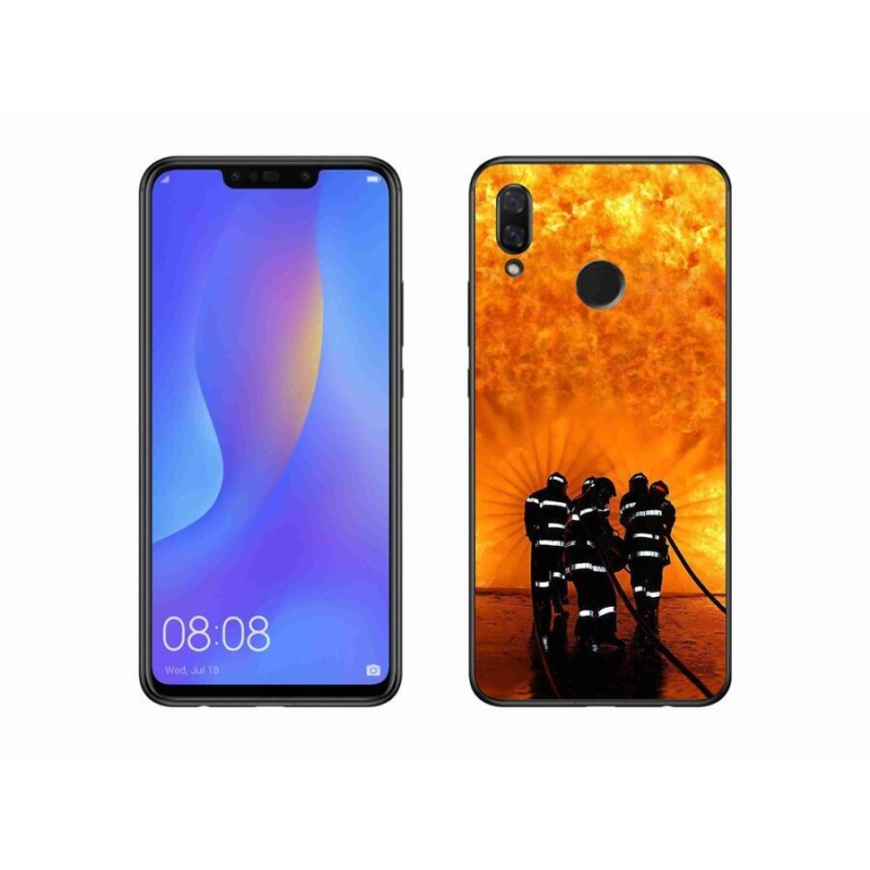 Gélový kryt mmCase na mobil Huawei Nova 3 - požiar