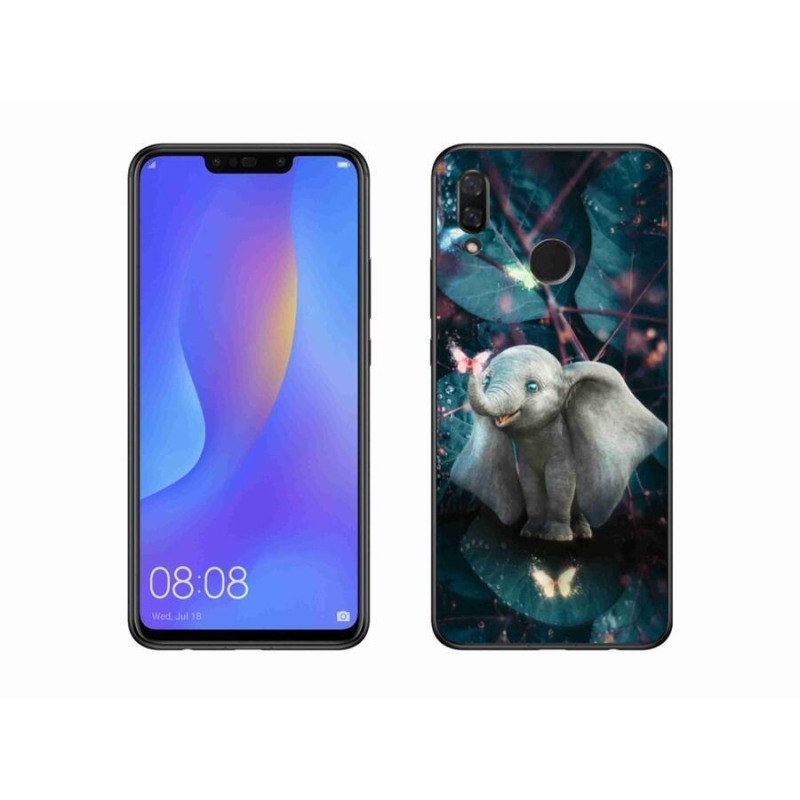 Gélový kryt mmCase na mobil Huawei Nova 3 - roztomilý slon