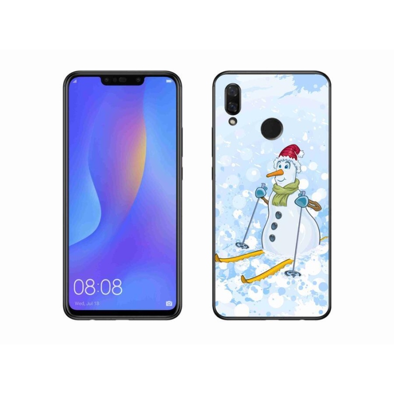 Gélový kryt mmCase na mobil Huawei Nova 3 - snehuliak