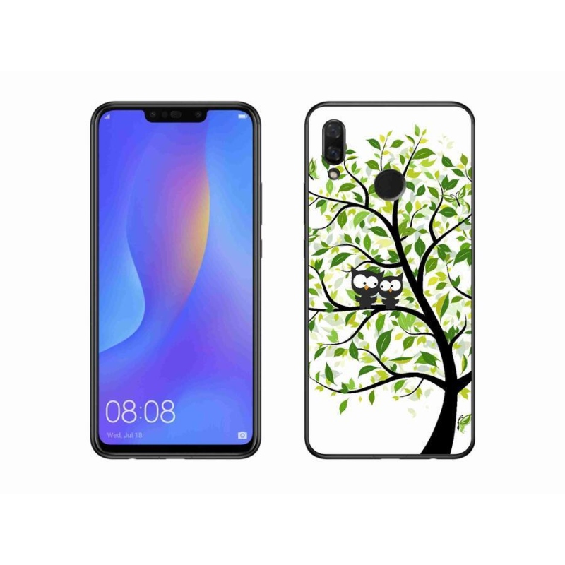 Gélový kryt mmCase na mobil Huawei Nova 3 - malej sovy na strome