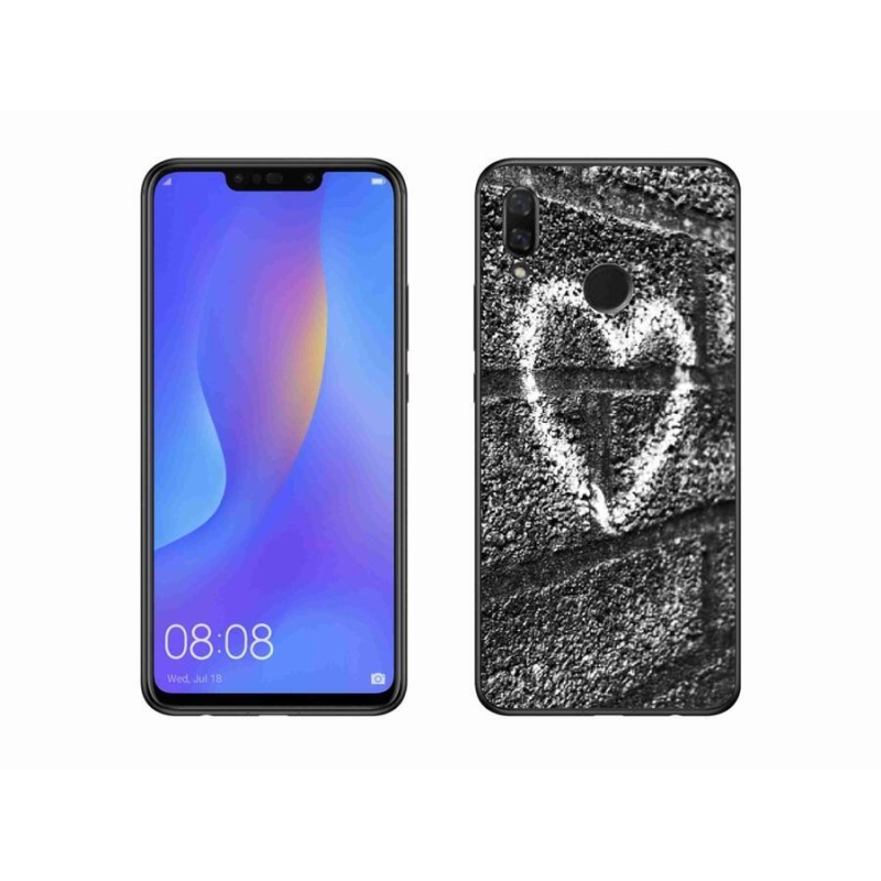 Gélový kryt mmCase na mobil Huawei Nova 3 - srdce na stene