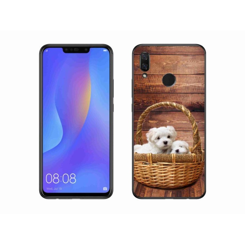 Gélový kryt mmCase na mobil Huawei Nova 3 - šteniatka