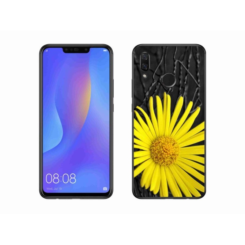 Gélový kryt mmCase na mobil Huawei Nova 3 - žltý kvet