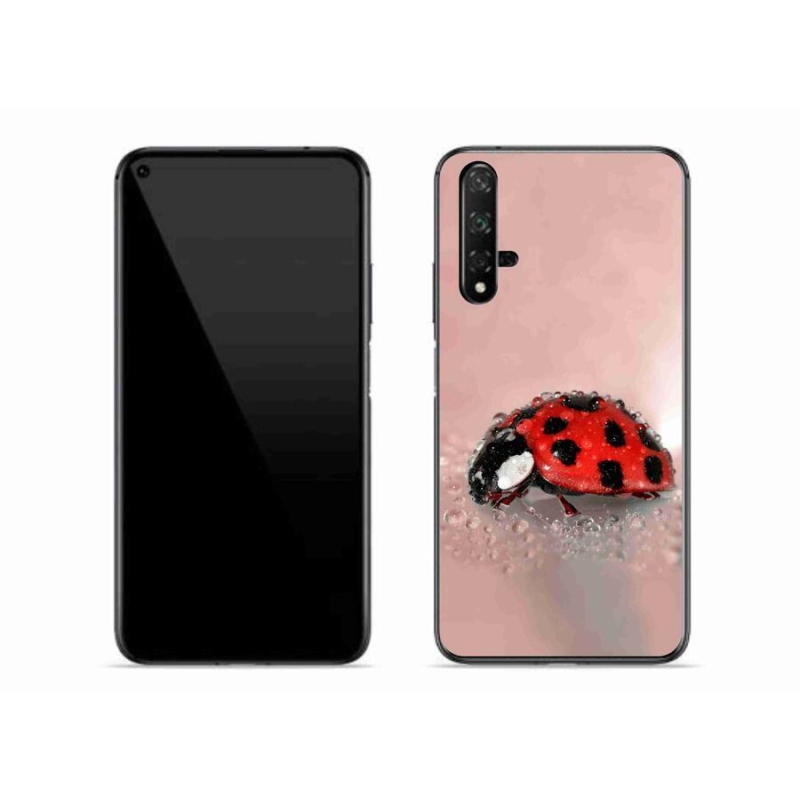 Gélový kryt mmCase na mobil Huawei Nova 5T - lienka