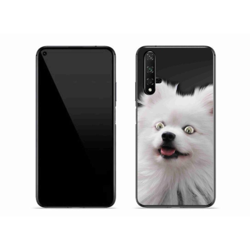 Gélový kryt mmCase na mobil Huawei Nova 5T - biely špic