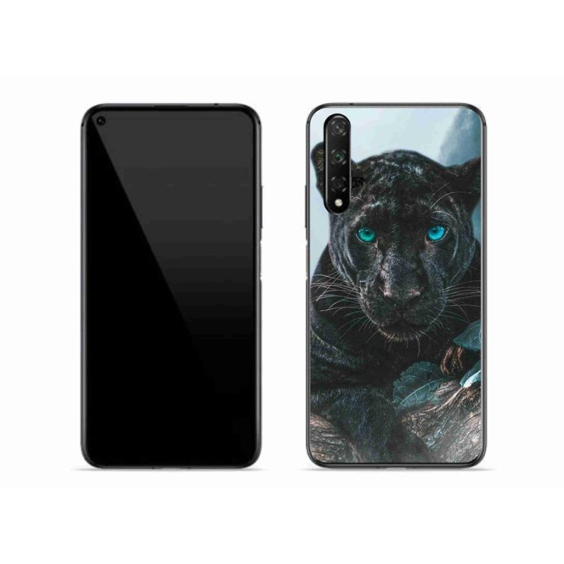 Gelový kryt mmCase na mobil Huawei Nova 5T - černý panter