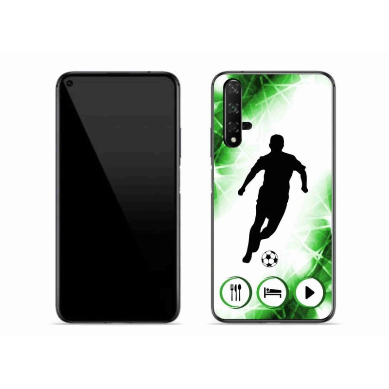 Gélový kryt mmCase na mobil Huawei Nova 5T - futbalista