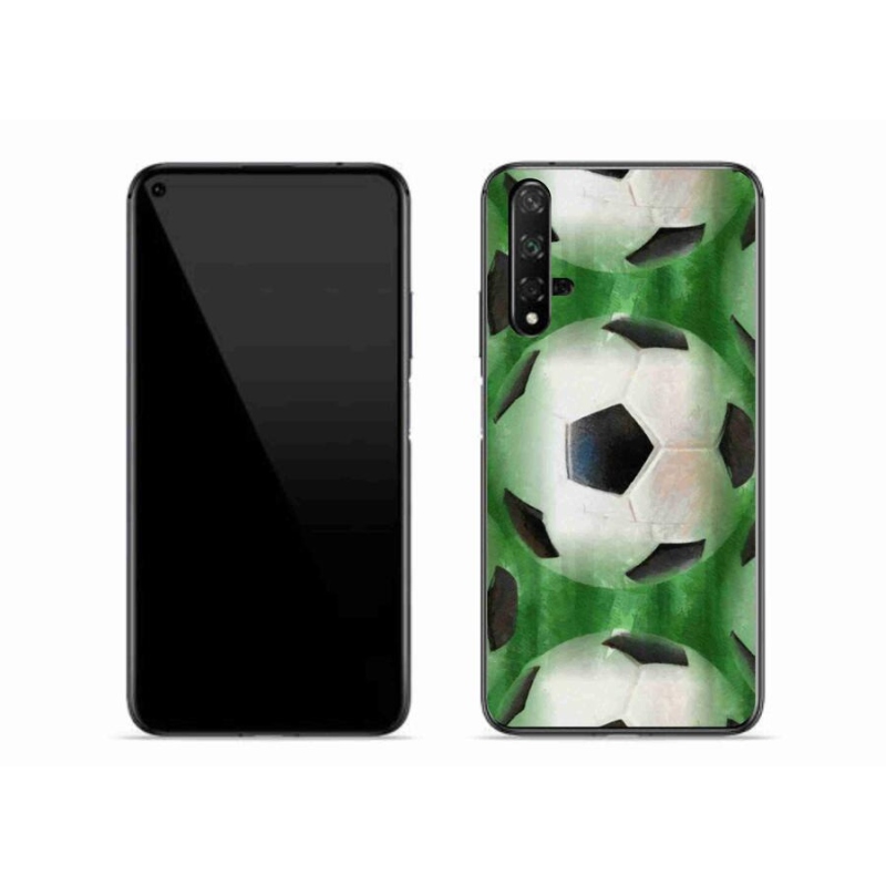 Gélový kryt mmCase na mobil Huawei Nova 5T - futbalová lopta