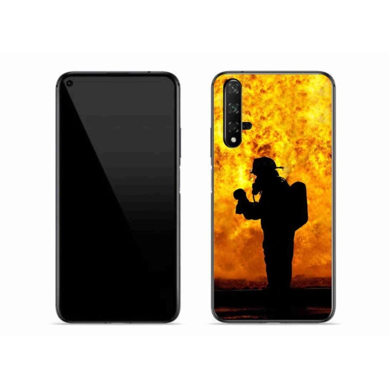 Gélový kryt mmCase na mobil Huawei Nova 5T - hasič