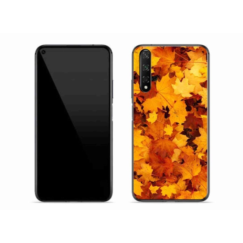 Gélový kryt mmCase na mobil Huawei Nova 5T - javorové listy