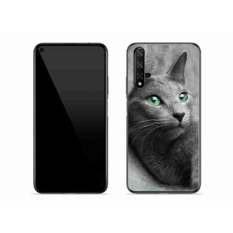 Gelový kryt mmCase na mobil Huawei Nova 5T - kočka 2