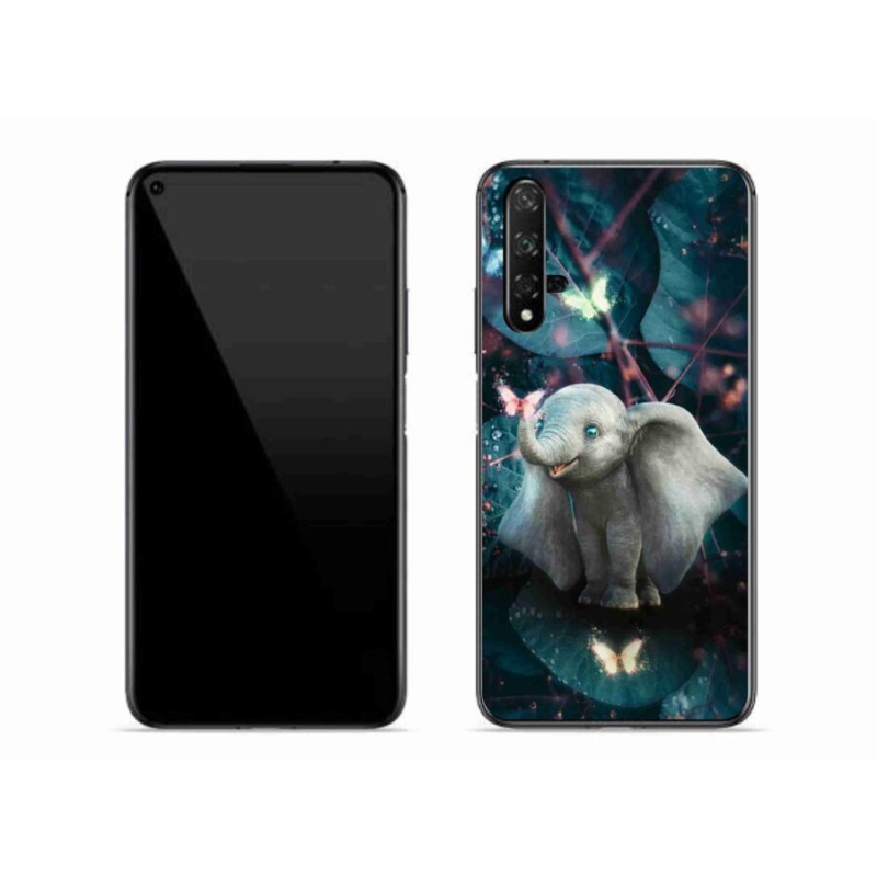 Gélový kryt mmCase na mobil Huawei Nova 5T - roztomilý slon