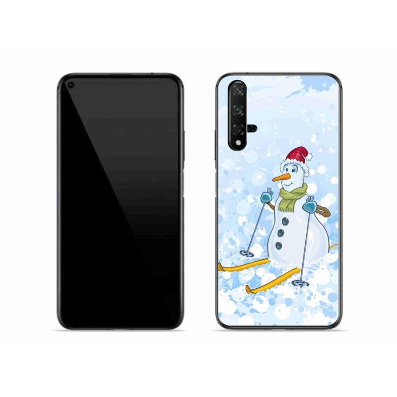 Gélový kryt mmCase na mobil Huawei Nova 5T - snehuliak