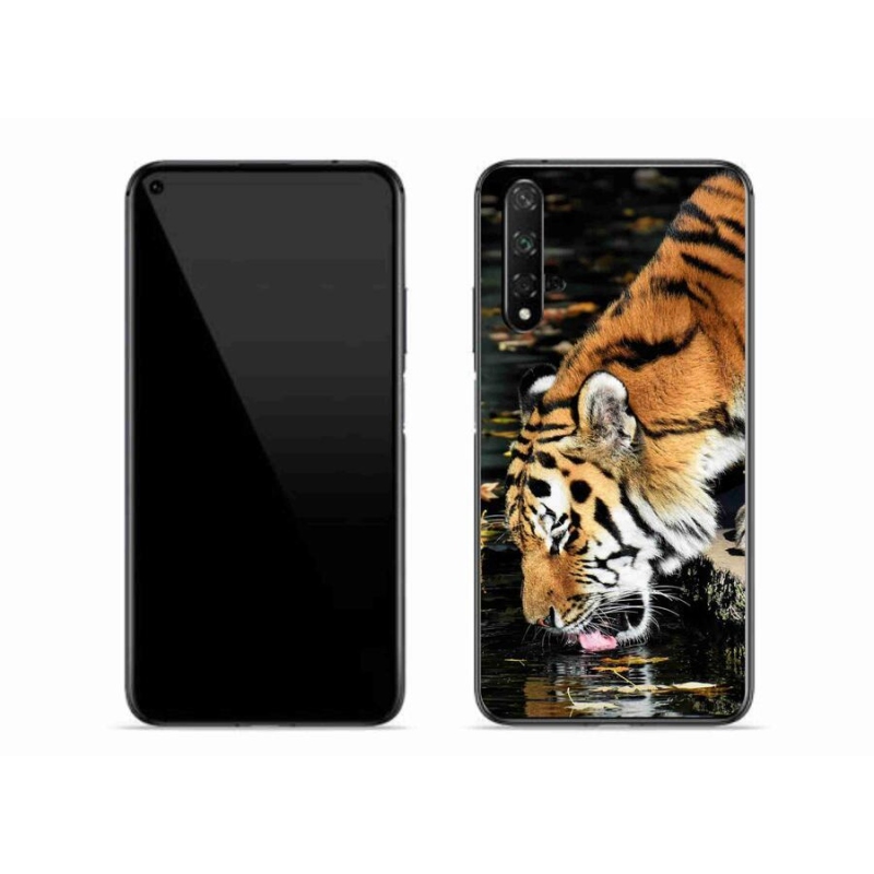 Gélový kryt mmCase na mobil Huawei Nova 5T - smädný tiger